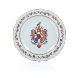 An armorial plate 