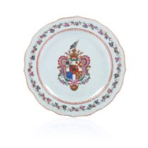 An armorial plate