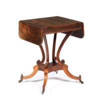 A Victorian drop leaf games table