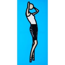 Julian Opie (n. 1958)"Suzanne posing in leather skirt", 2007