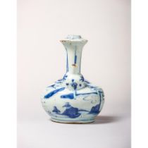 A blue and white Kendi 明代青花肩瓶