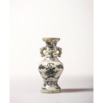 A blue and white 'Three Friends of Winter' vase 明代十五世纪青花"岁寒三友"罐