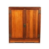 A hardwood cabinet