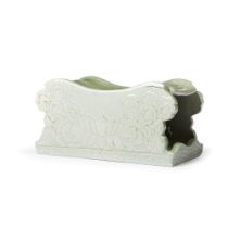 A celadon headrest