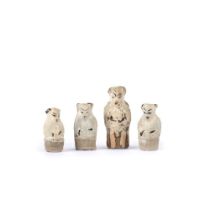 A set of four miniature cizhou figures
