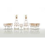 A D. Maria style glass drinking set