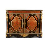 A Boulle style Napoleon III low cabinet