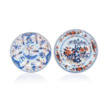 A PAIR OF IMARI PLATES