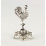 A cockerel toothpick holder