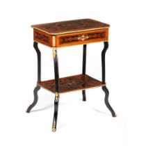 A Napoleon III sewing table