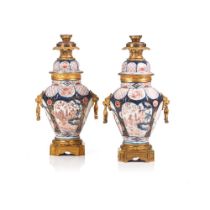 A pair of Louis XV style vases
