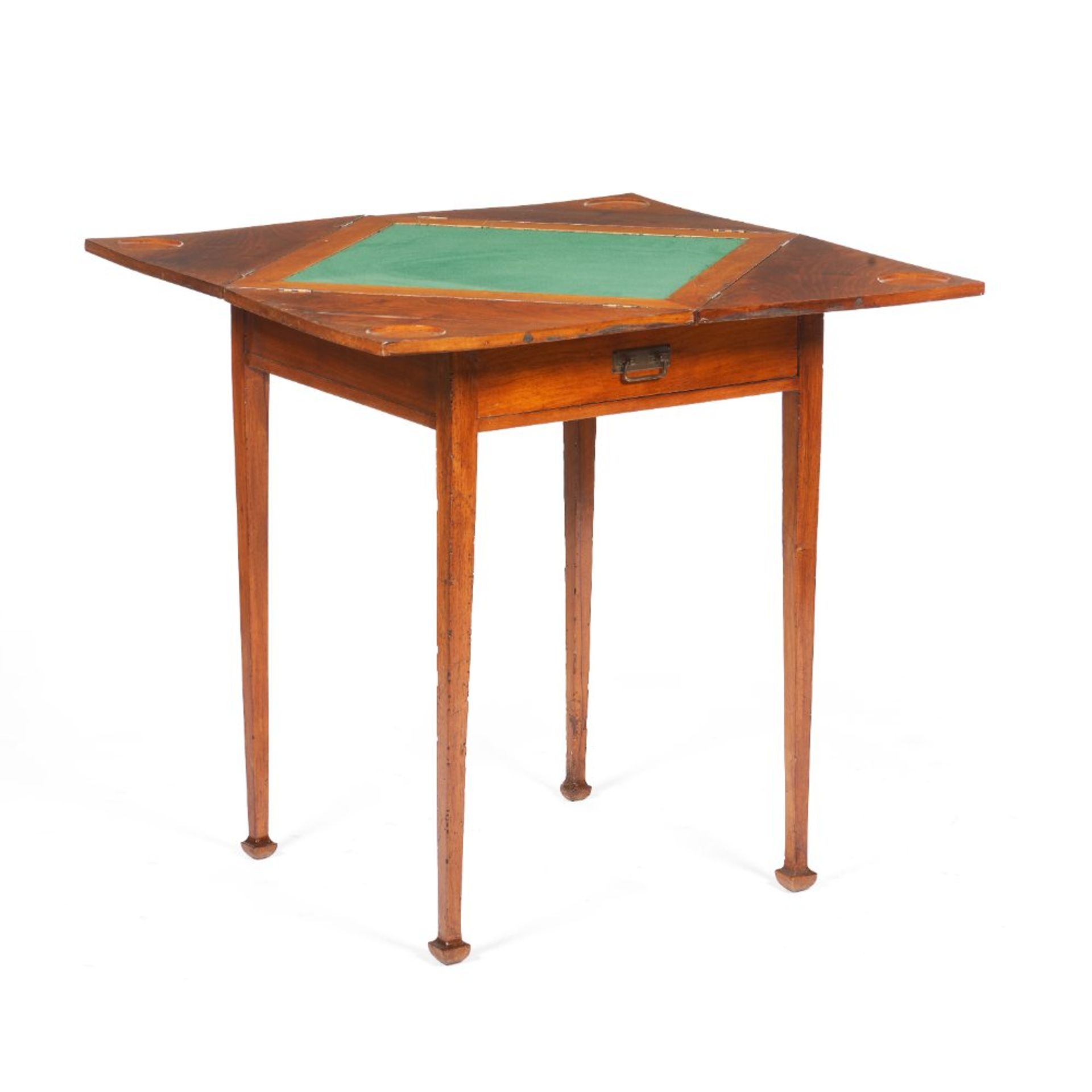 An Edwardian folding games table - Image 2 of 2
