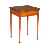 An Edwardian folding games table