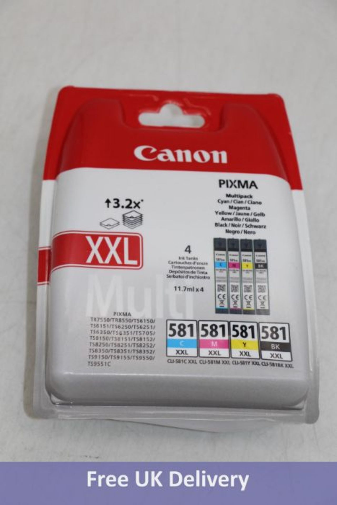 Canon CLI-581 XXL Multipack 4, Black/Cyan/Magenta/Yellow