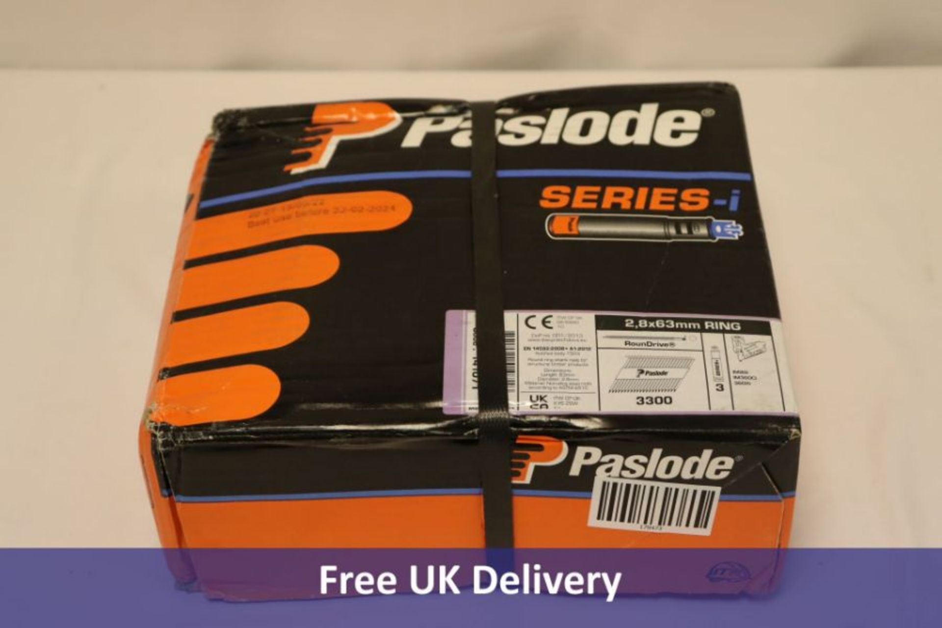 Paslode 141071 IM360 2.8mm x 63mm Galvanised Nails, Pack of 3300 and 3 Fuel Cells