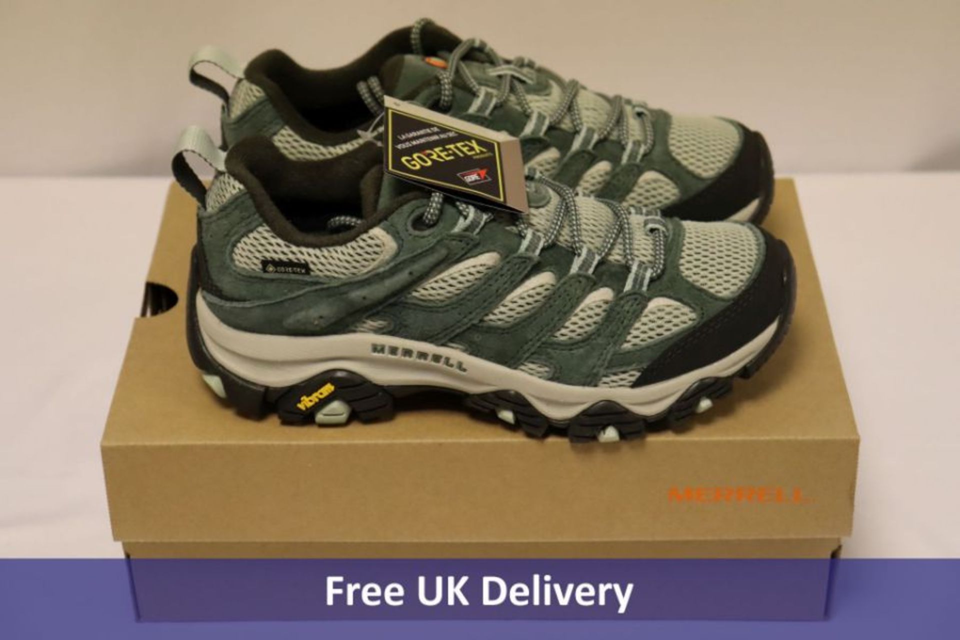 Merrell Moab 3 GTX Womens Walking Shoes, Laurel, UK 3.5