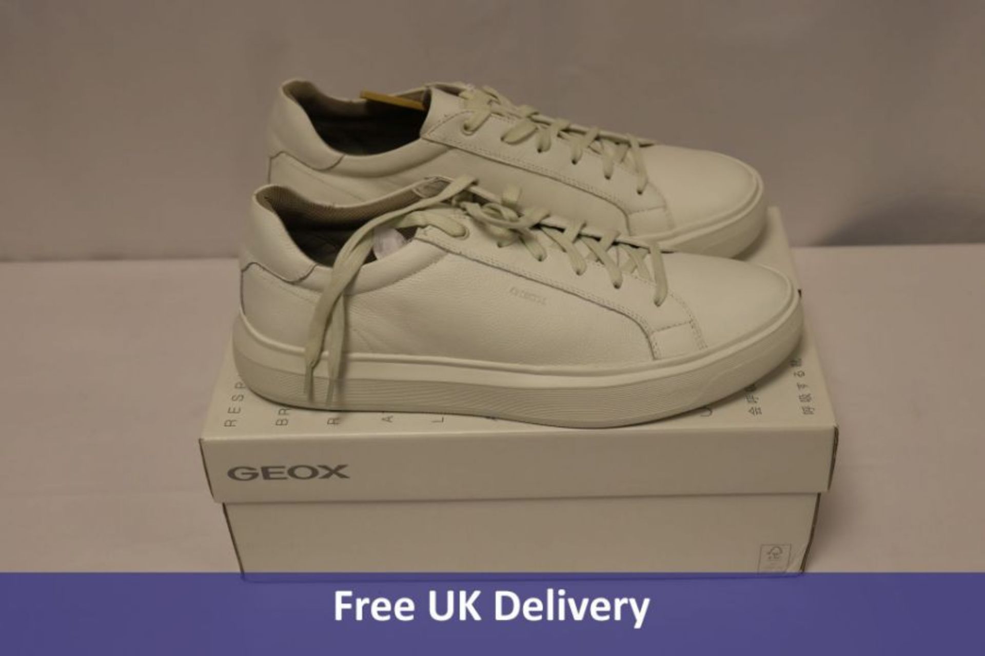 Geox U Deiven B Trainers, White, UK 10