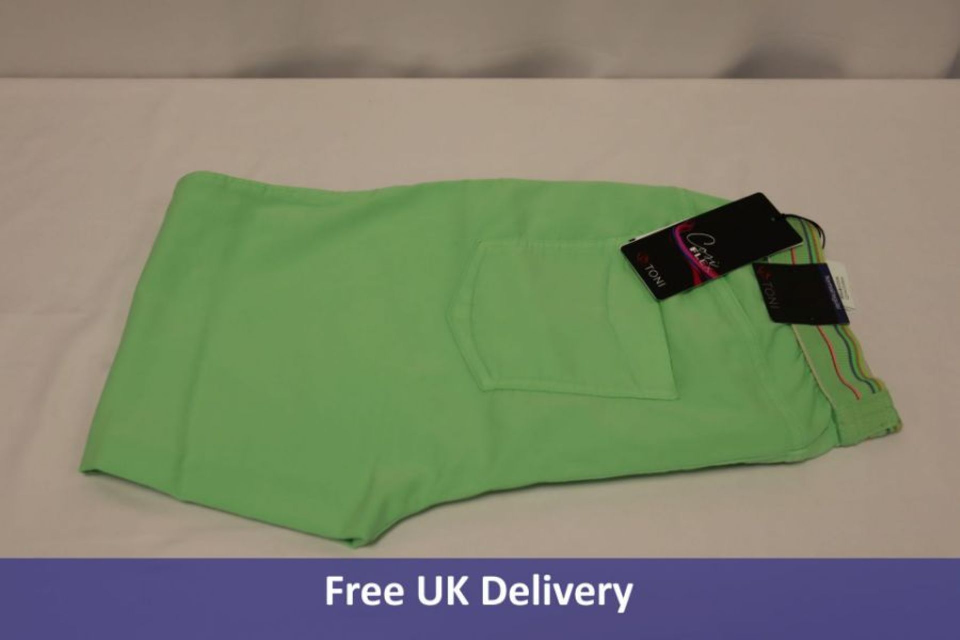 Toni Women's Trousers, Sue Jogpants 3/4, Light Green/Lime, Medium