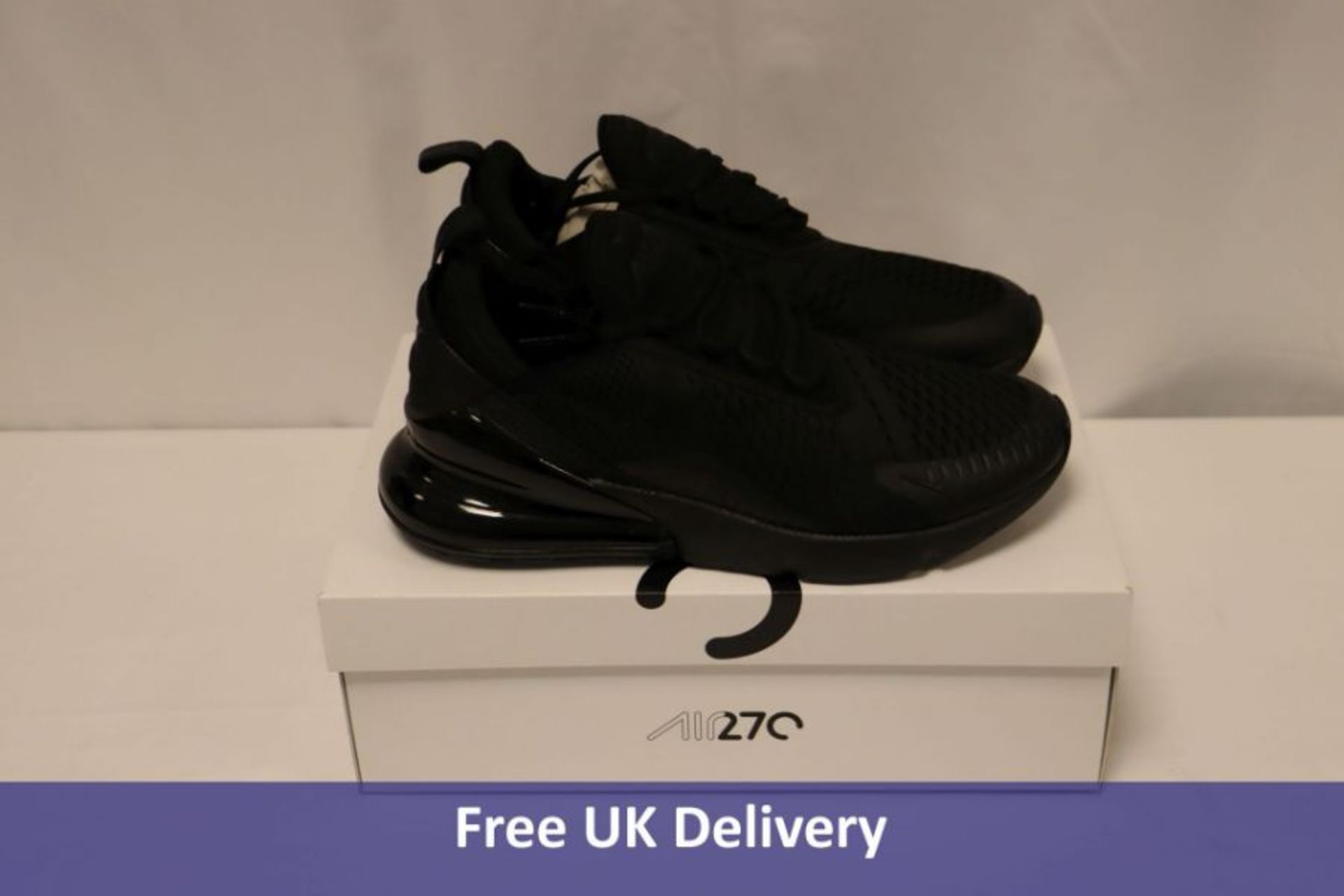 Nike Air Max 270 Trainers, Black, UK 9.5