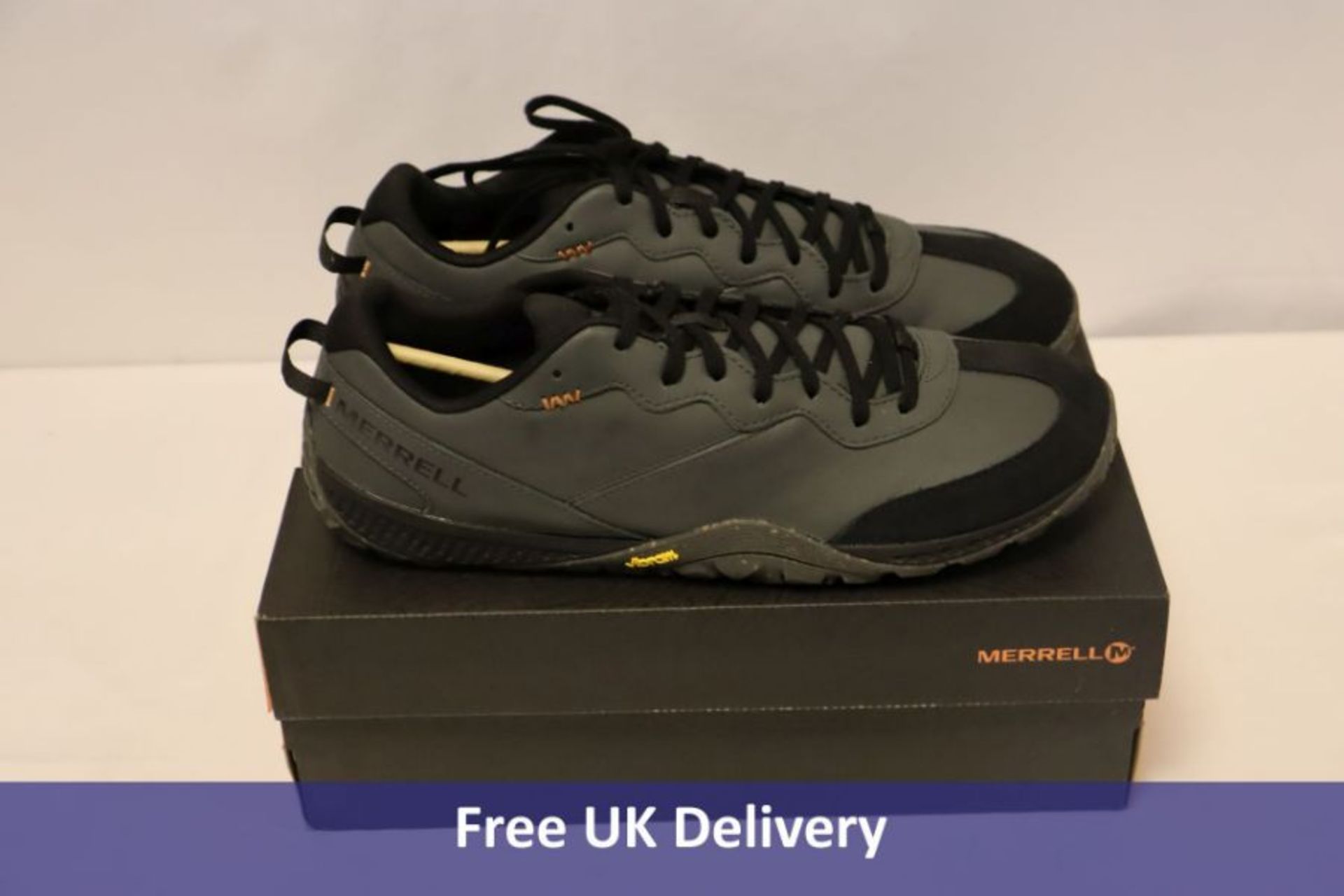 Merrell Men's Trail Glove 6 Leather Trainers, Granite, UK 12.5