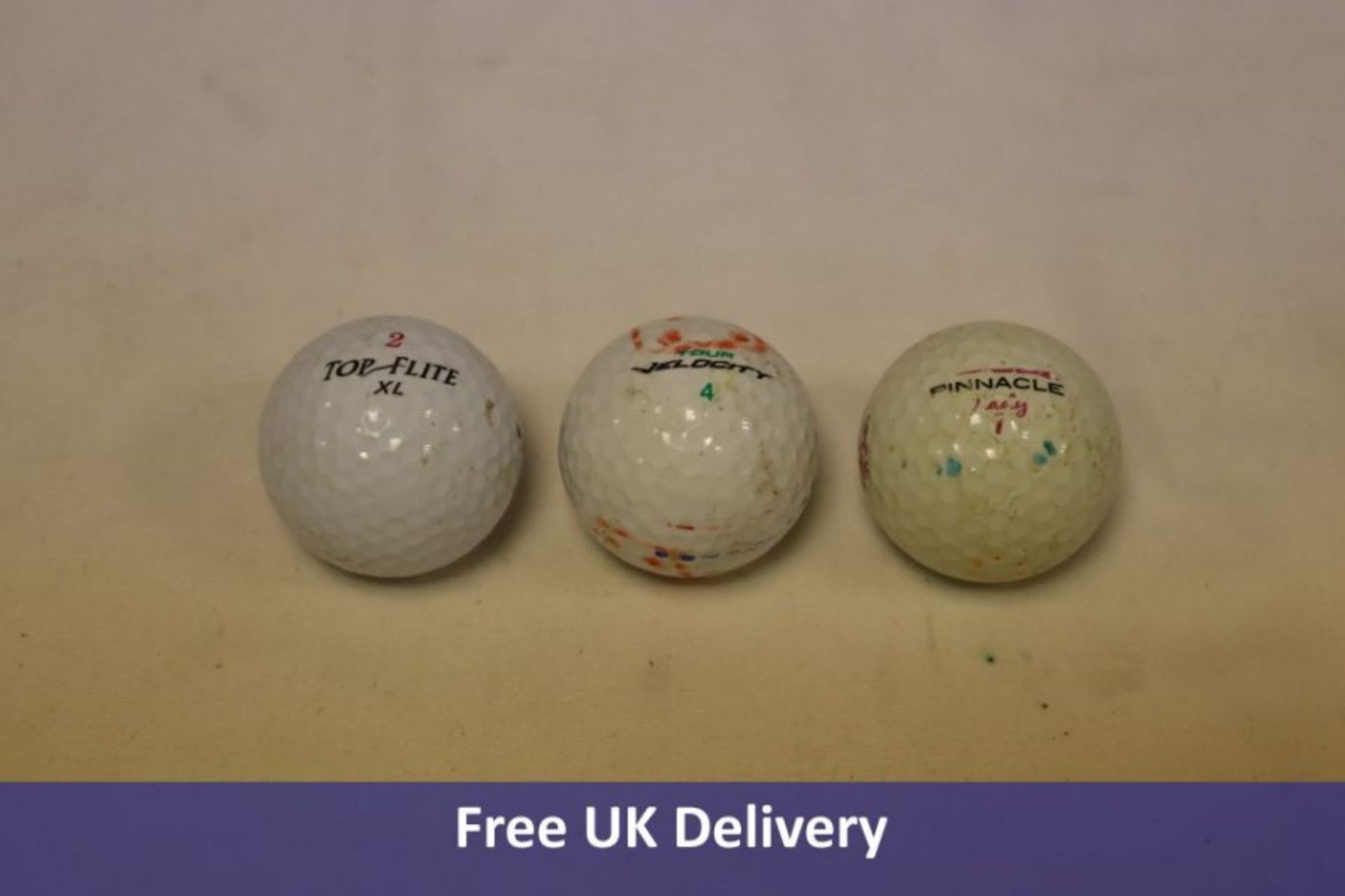 Approximately 150x Assorted Used Golf Balls to include Wilson Velocity Tour, Ultra, Largcore Maxfli,