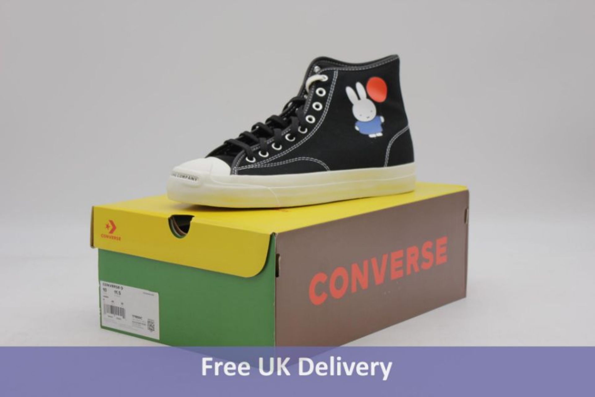 Three Converse Pop Trading Company Black, 2x UK 9, 1x UK 9.5 - Image 2 of 3