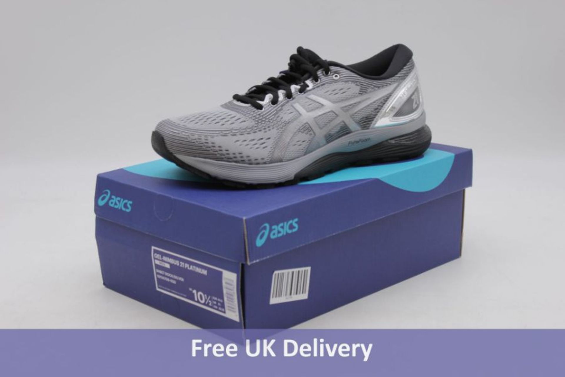 Two pairs of Asics Men's Trainers to include 1x Gel-Quantum 360 6, Graphite Grey/Metropolis, UK 9.5 - Image 2 of 2