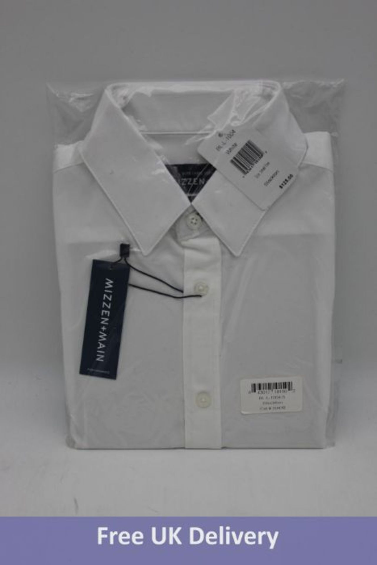 Mizzen + Main Men's Leeward Shirt, White, Small, Trim