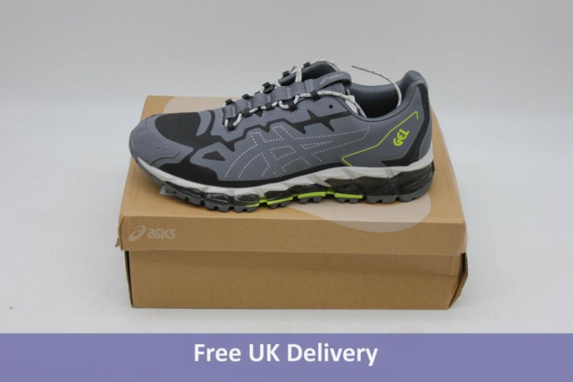 Two pairs of Asics Men's Trainers to include 1x Gel-Quantum 360 6, Graphite Grey/Metropolis, UK 9.5