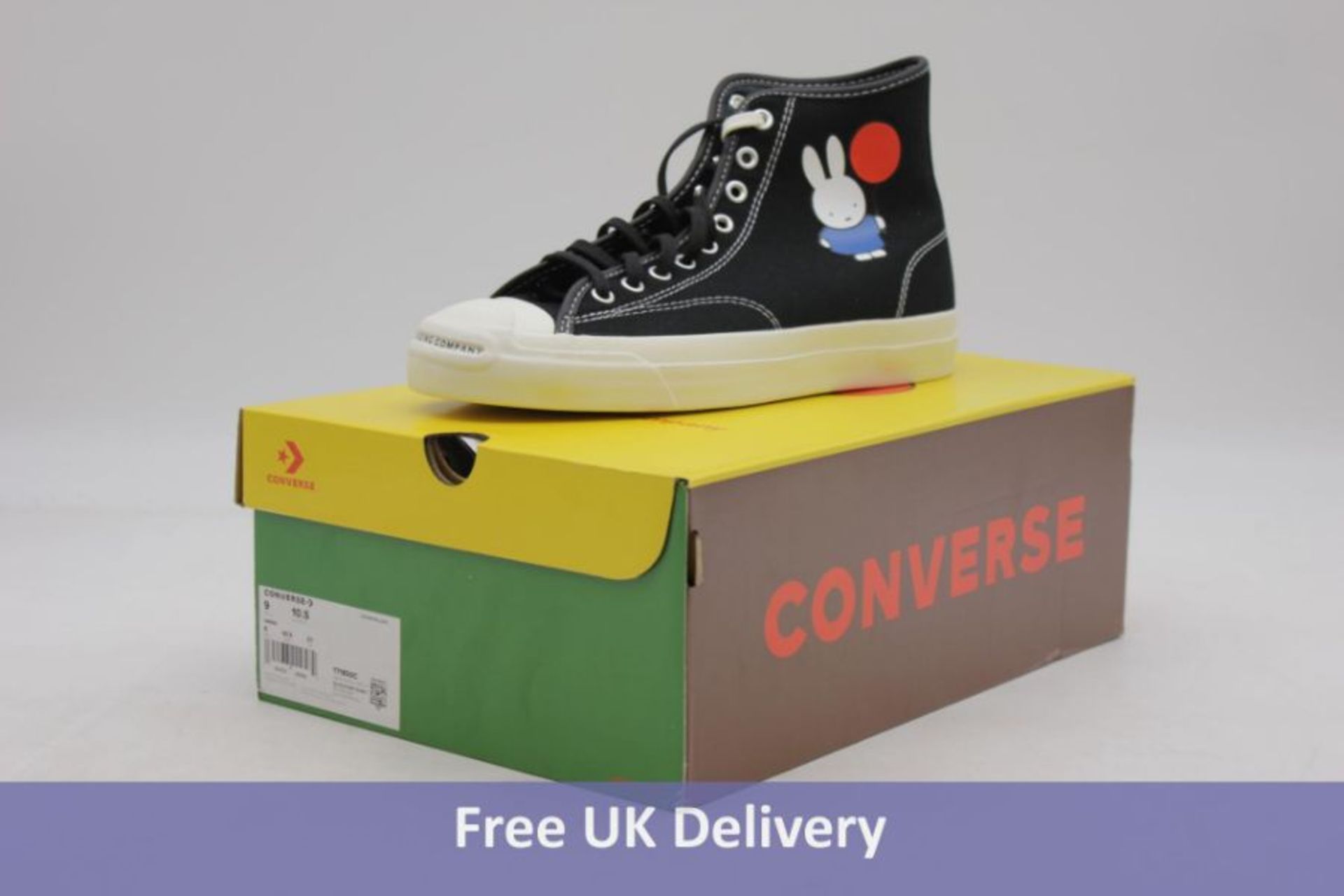 Three Converse Pop Trading Company Black, 2x UK 9, 1x UK 9.5