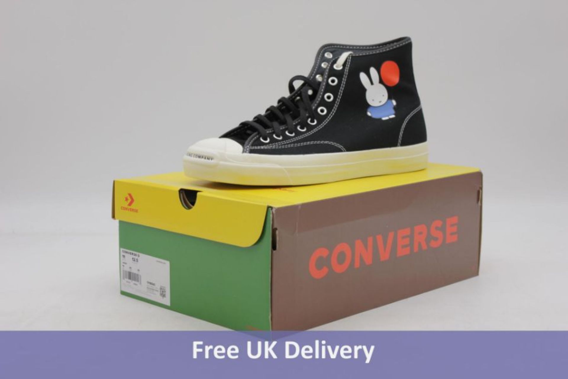 Two Converse Pop Trading Company Miffy/Black, UK 5.5 - Image 2 of 2