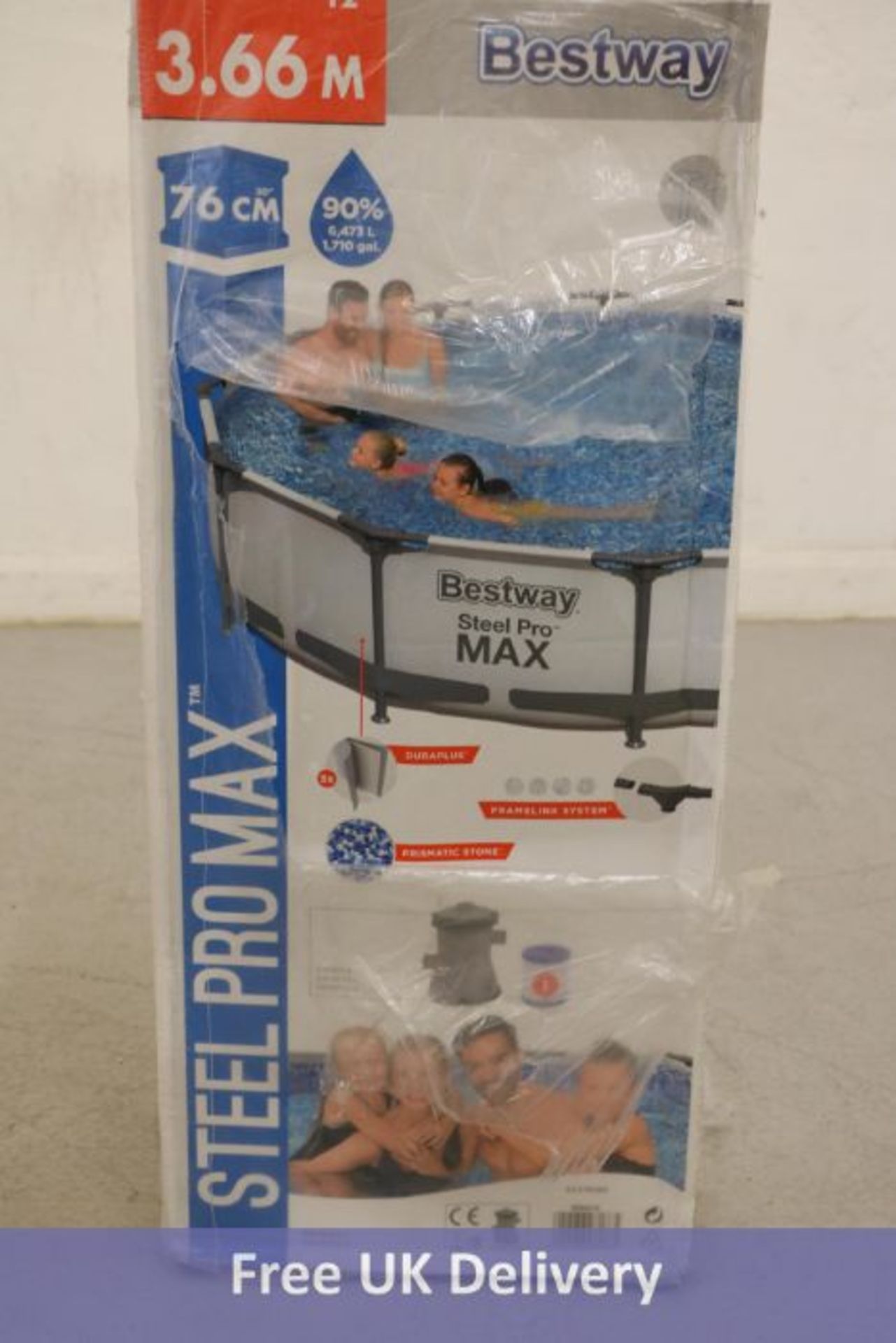 Bestway Steel Pro Max Paddling Pool, 305 x 305 x 76 cm