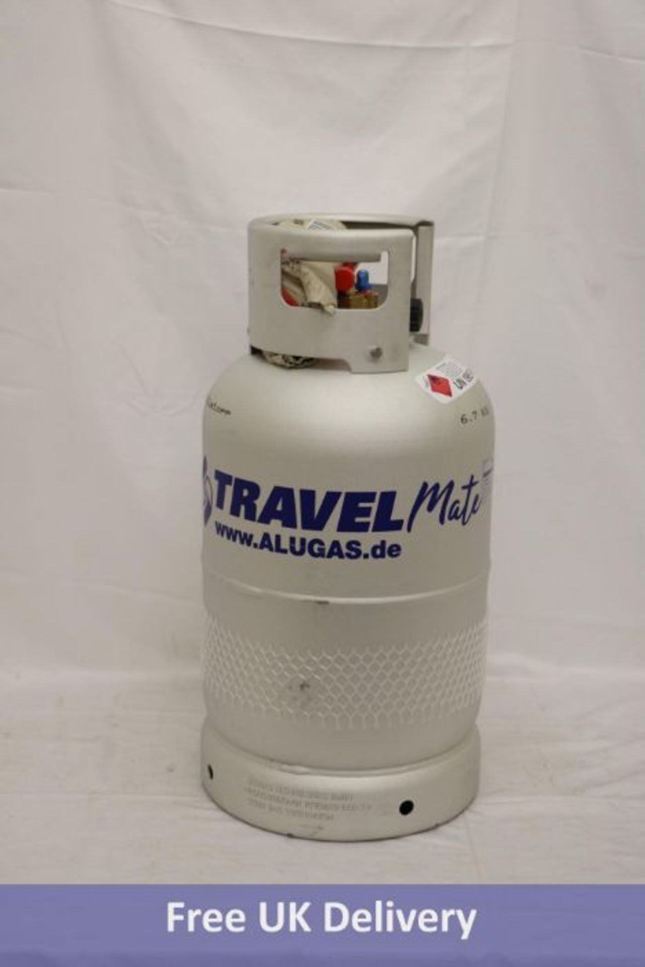 Alugas Travel Mate, 11kg 25 Litres Refillable Gas Cylinder, Empty