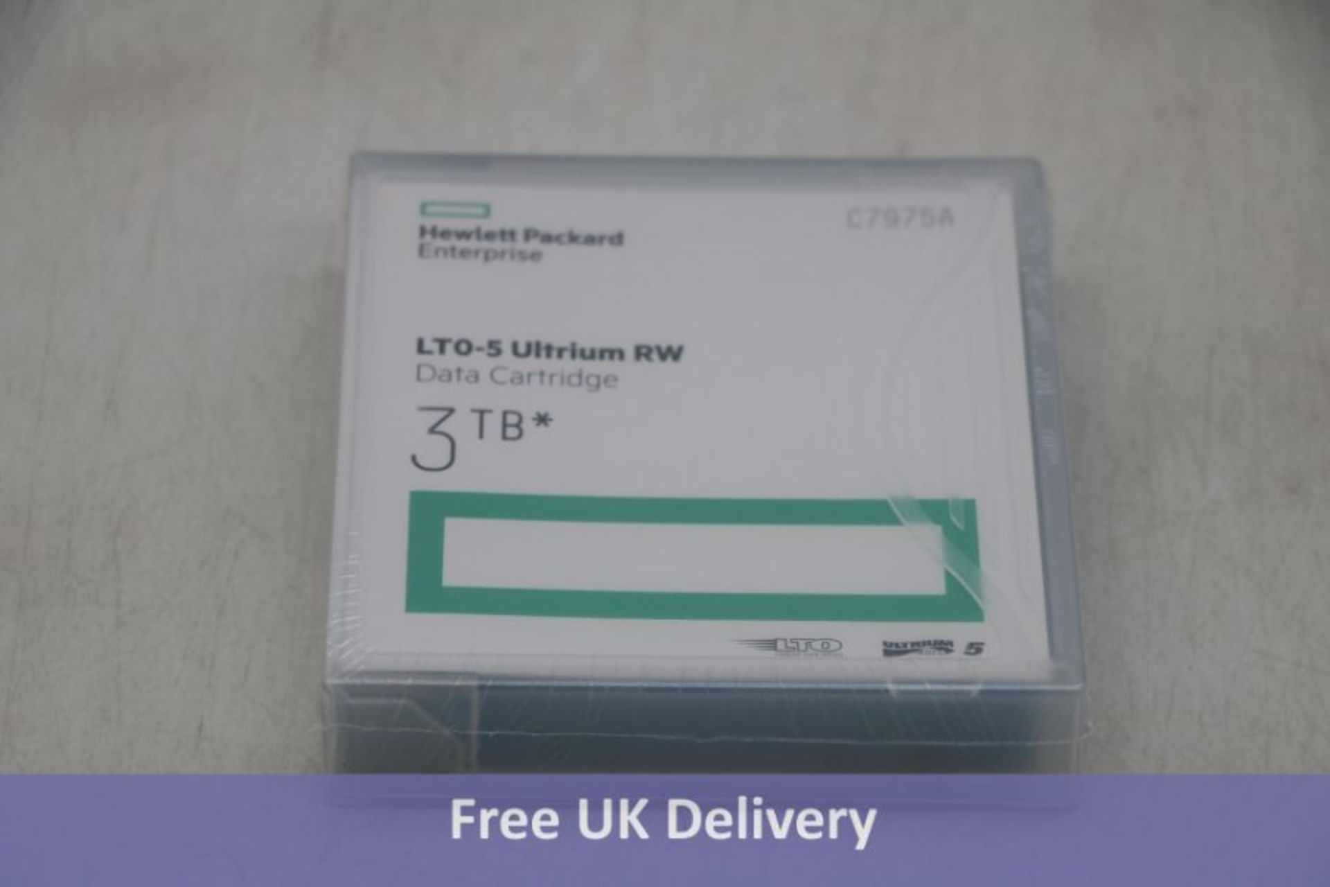 Five HP LTO-5 Ultrium 3TB RW, Data Cartridges