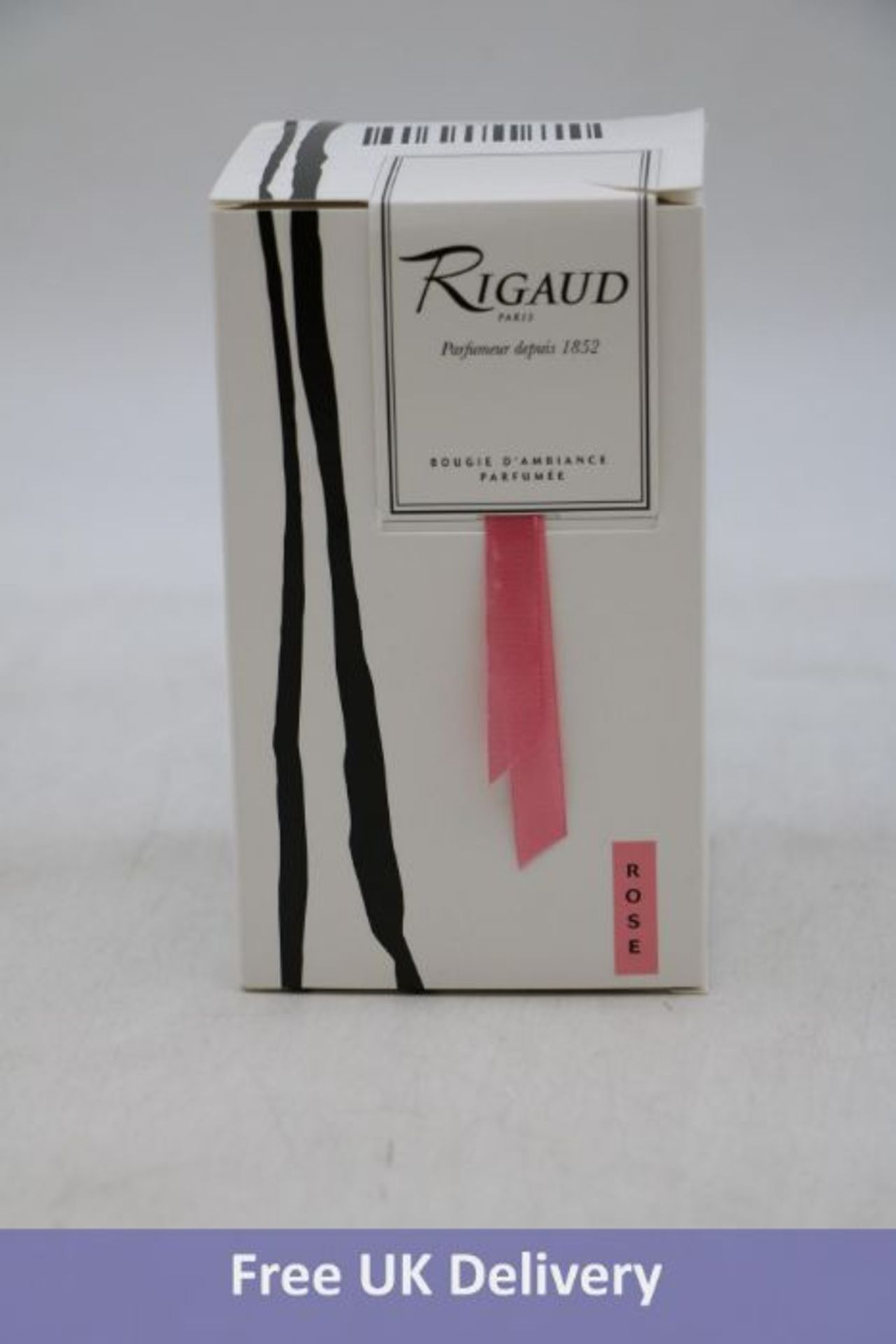 Rigaud BGM 287 758 Large Size Candle, Rose, 230g