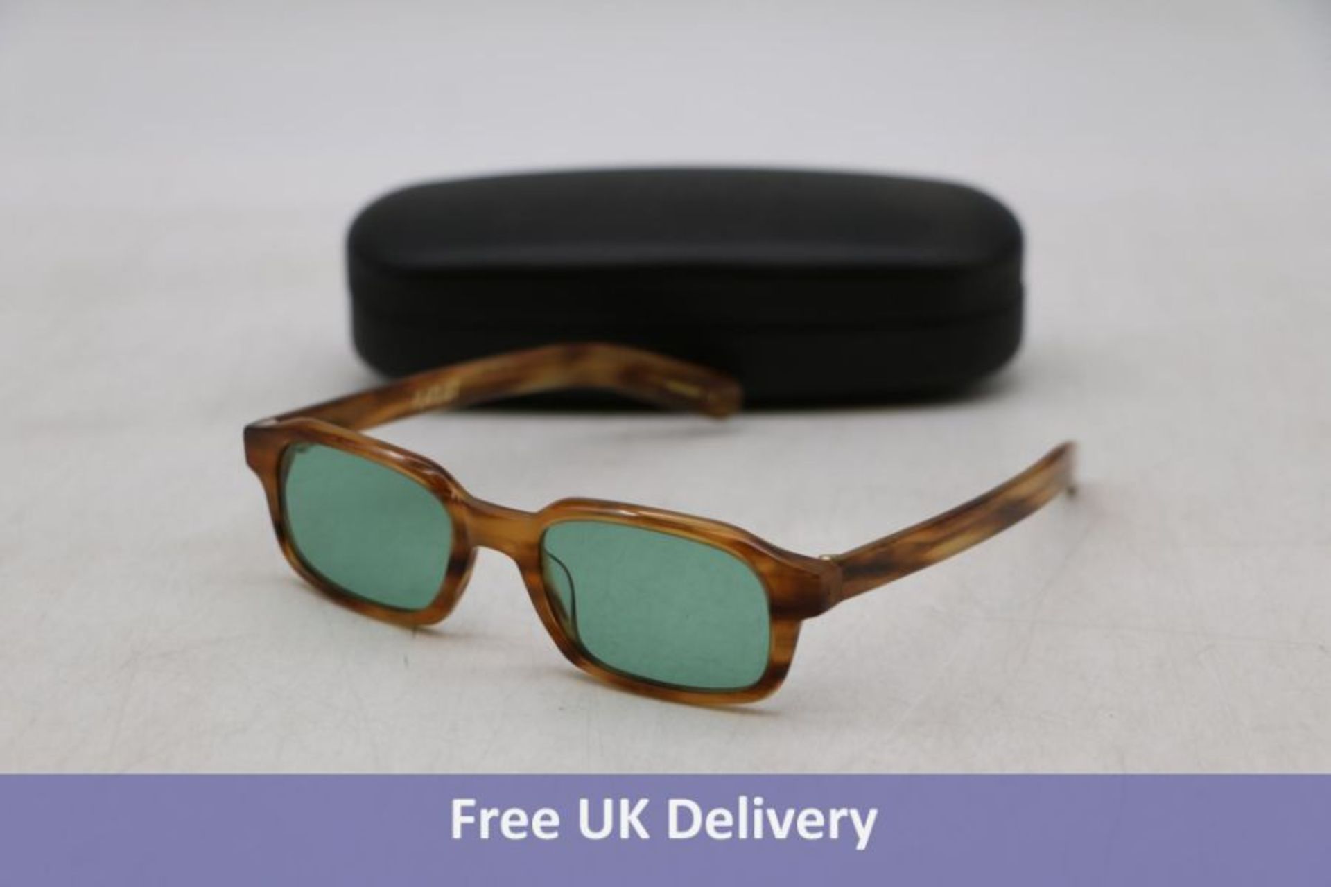 Flatlist Hanky Donegal Horn Sunglasses with Teal Lens