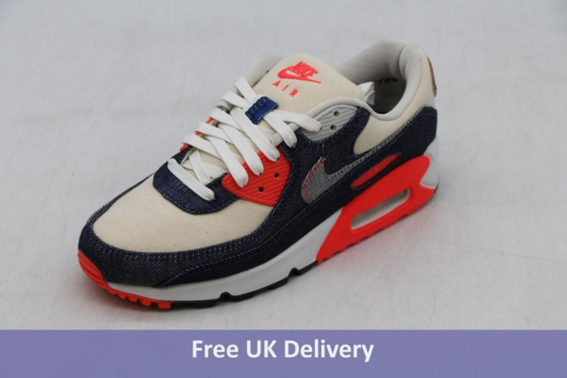 Nike Air Max Denham, Denim/Infrared, UK 6, No Box