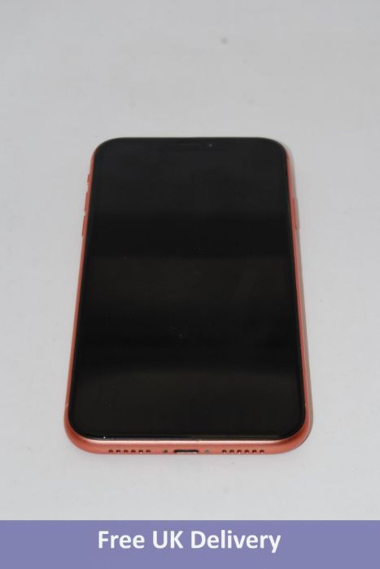 Apple iPhone XR, 128GB, Coral. Used, no box or accessories. Checkmend clear, ref. CM18749896-A4E40.