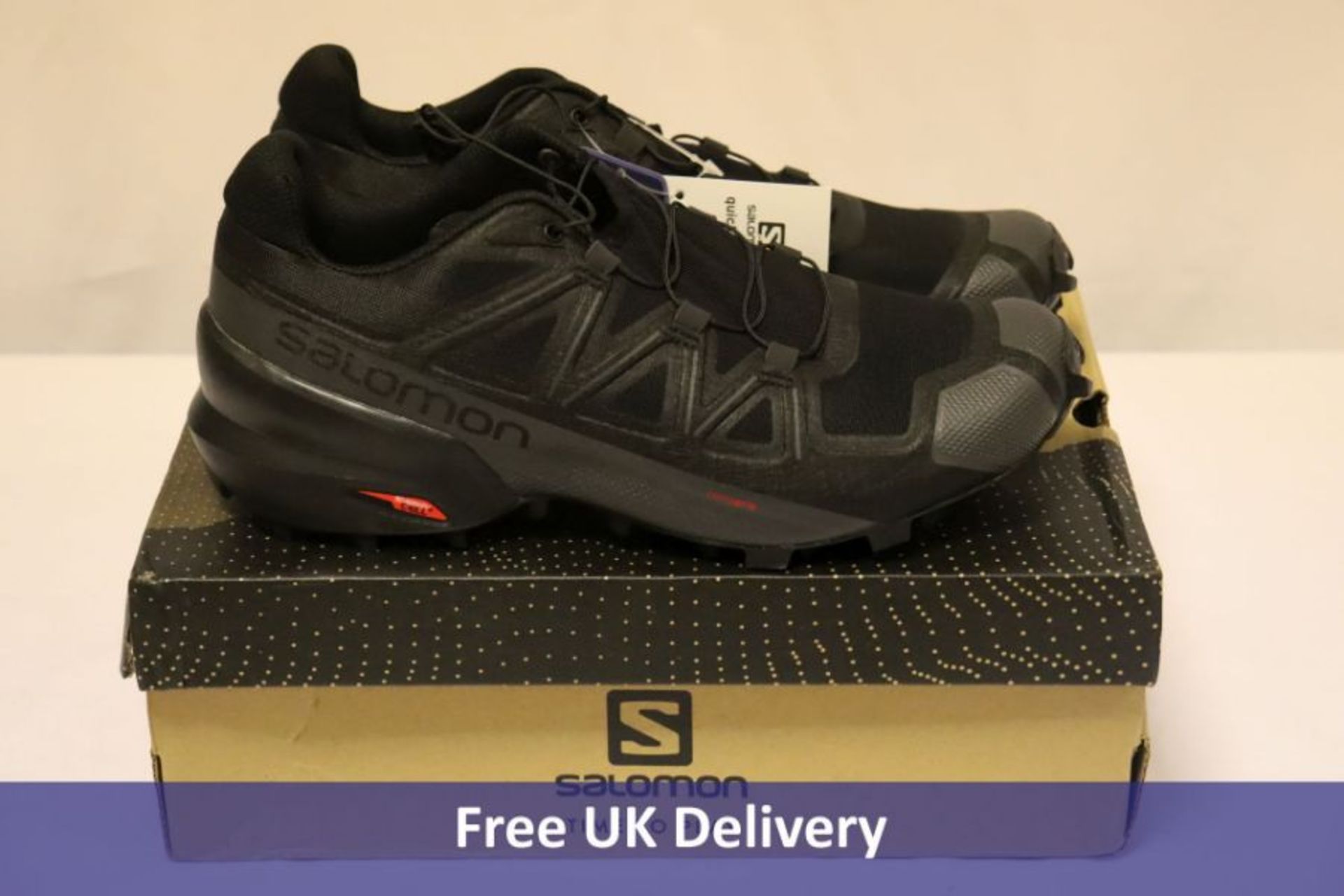 Salomon Speedcross 5 Trail Running Shoes, Black, UK 9
