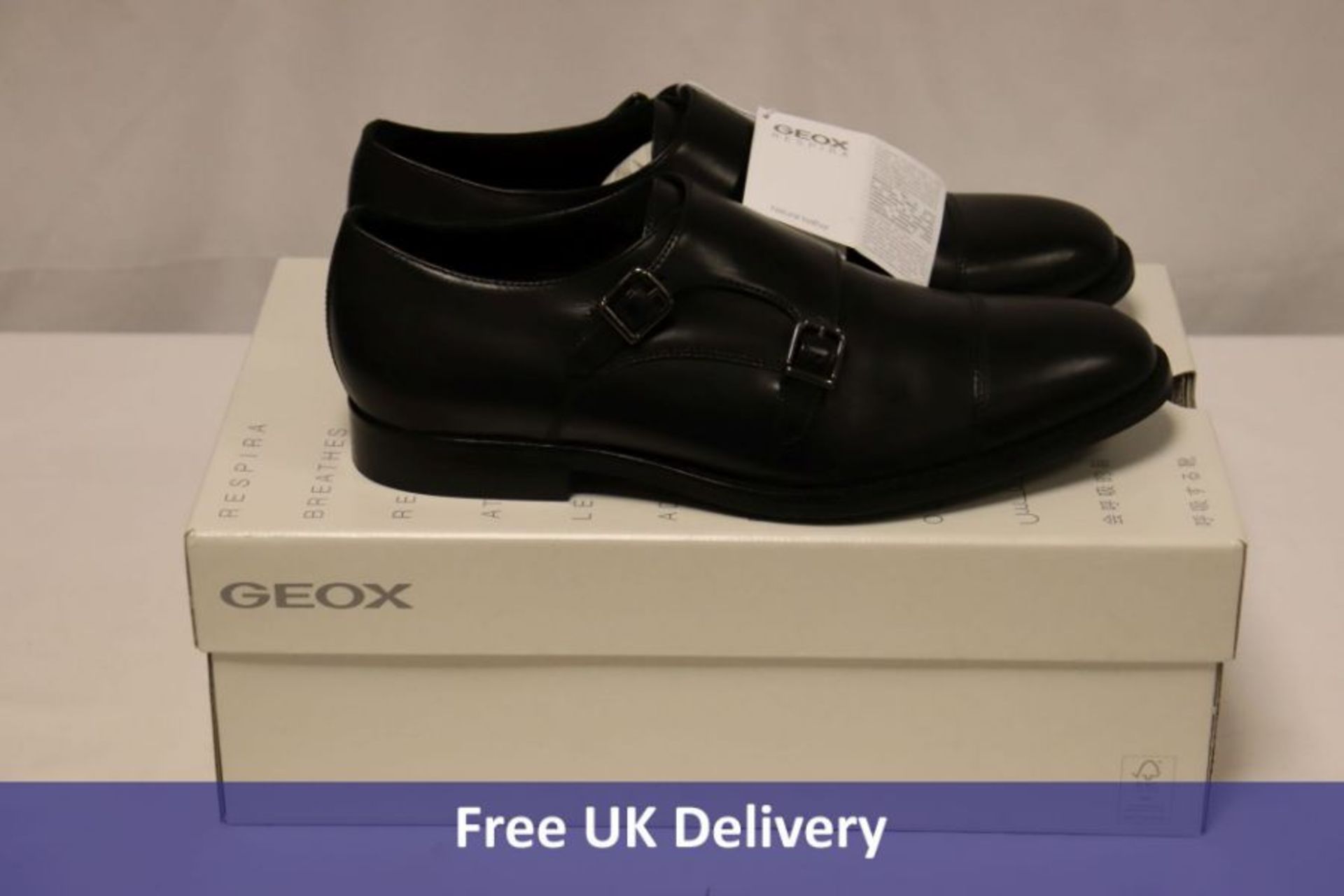 Geox U Hampstead Men's Shoes, Black, UK 8.5