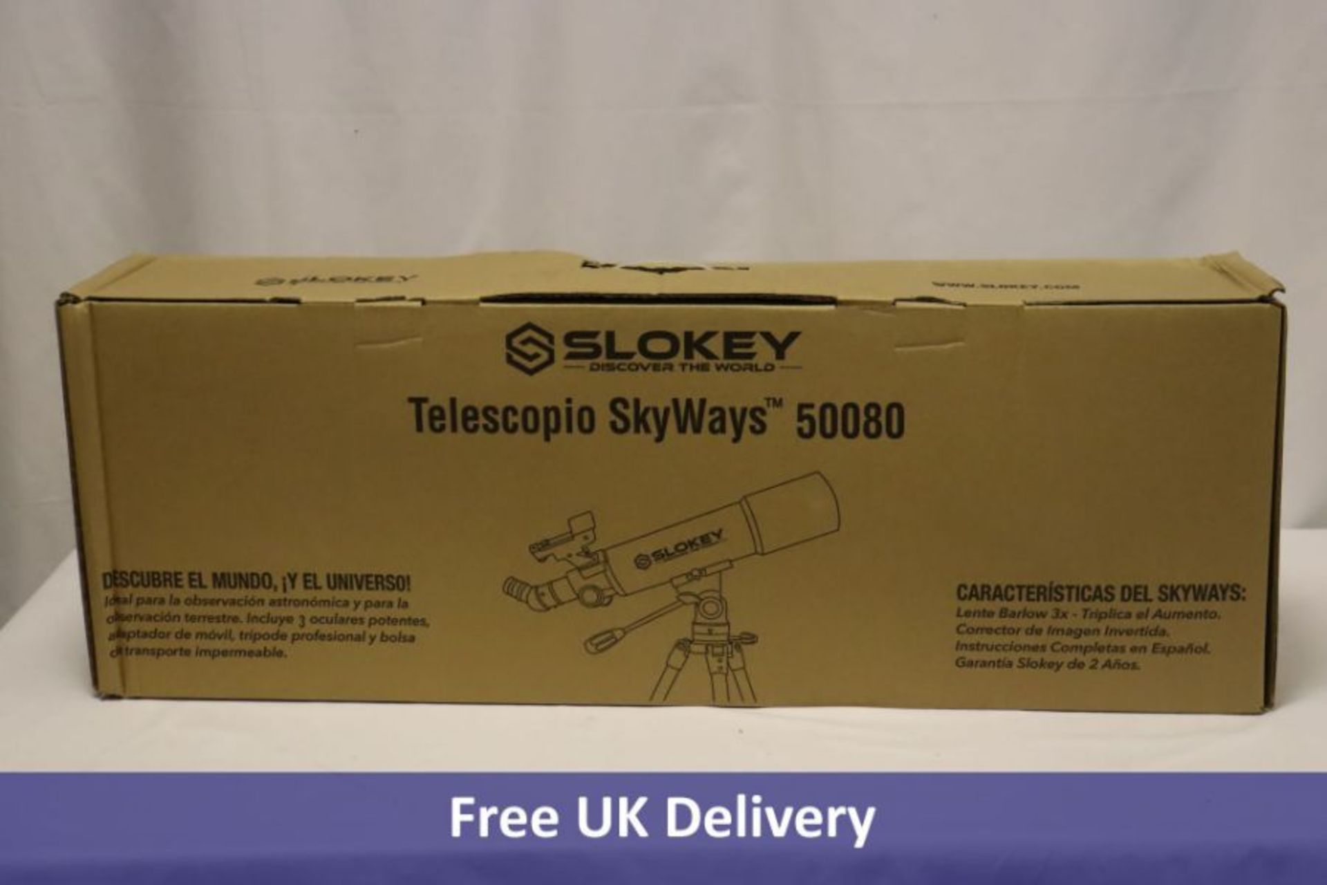 Slokey Astronomical Telescope SkyWays 50080, 20x to 250x magnification