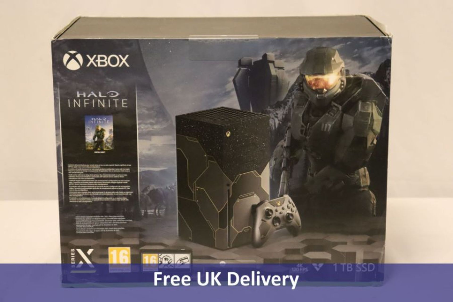Microsoft Xbox Series X 1TB Halo Infinite Limited Edition Console Bundle, C8Y-00029. Some box damage