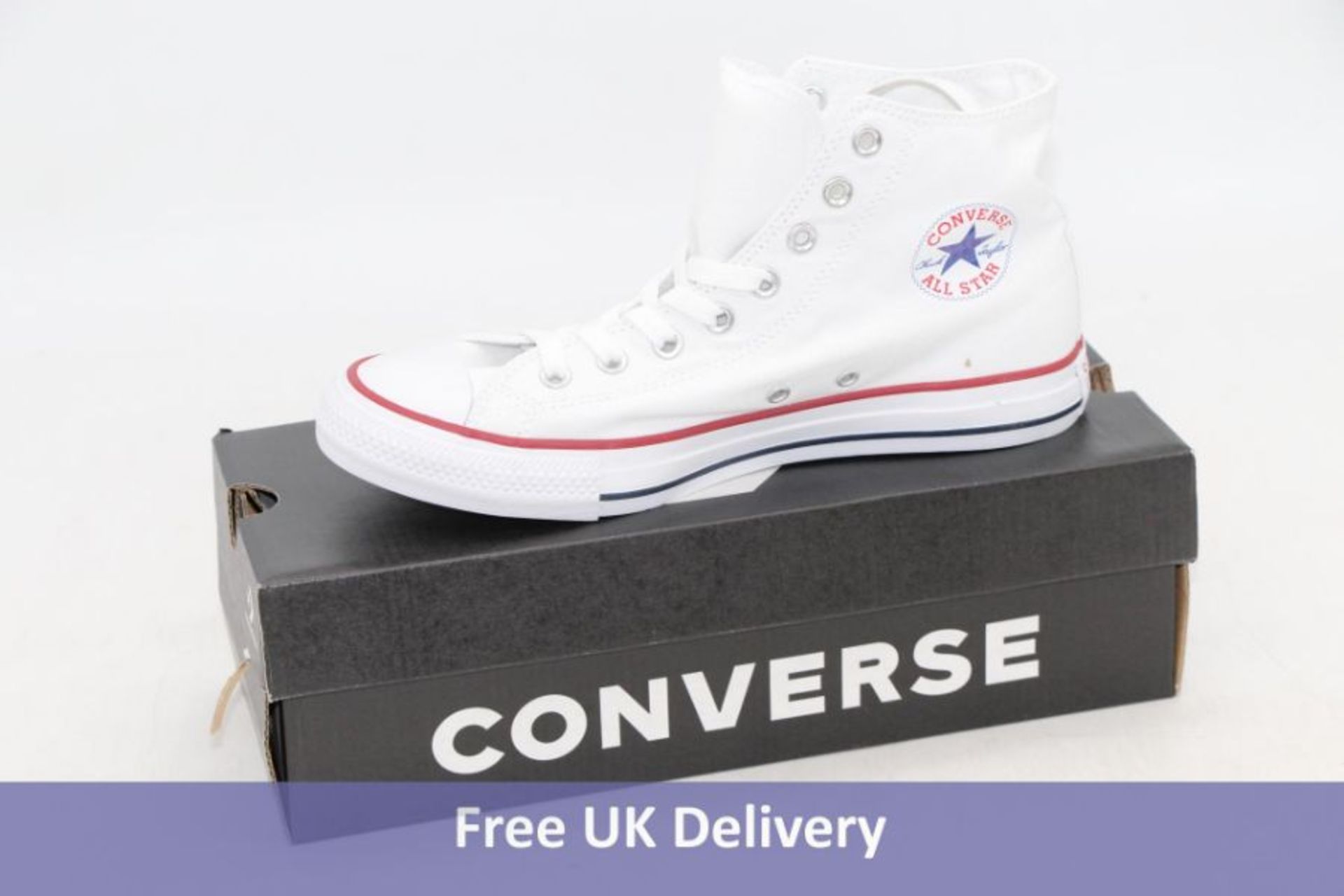 Converse Unisex All Star Classic Hi Trainers, White, UK 8