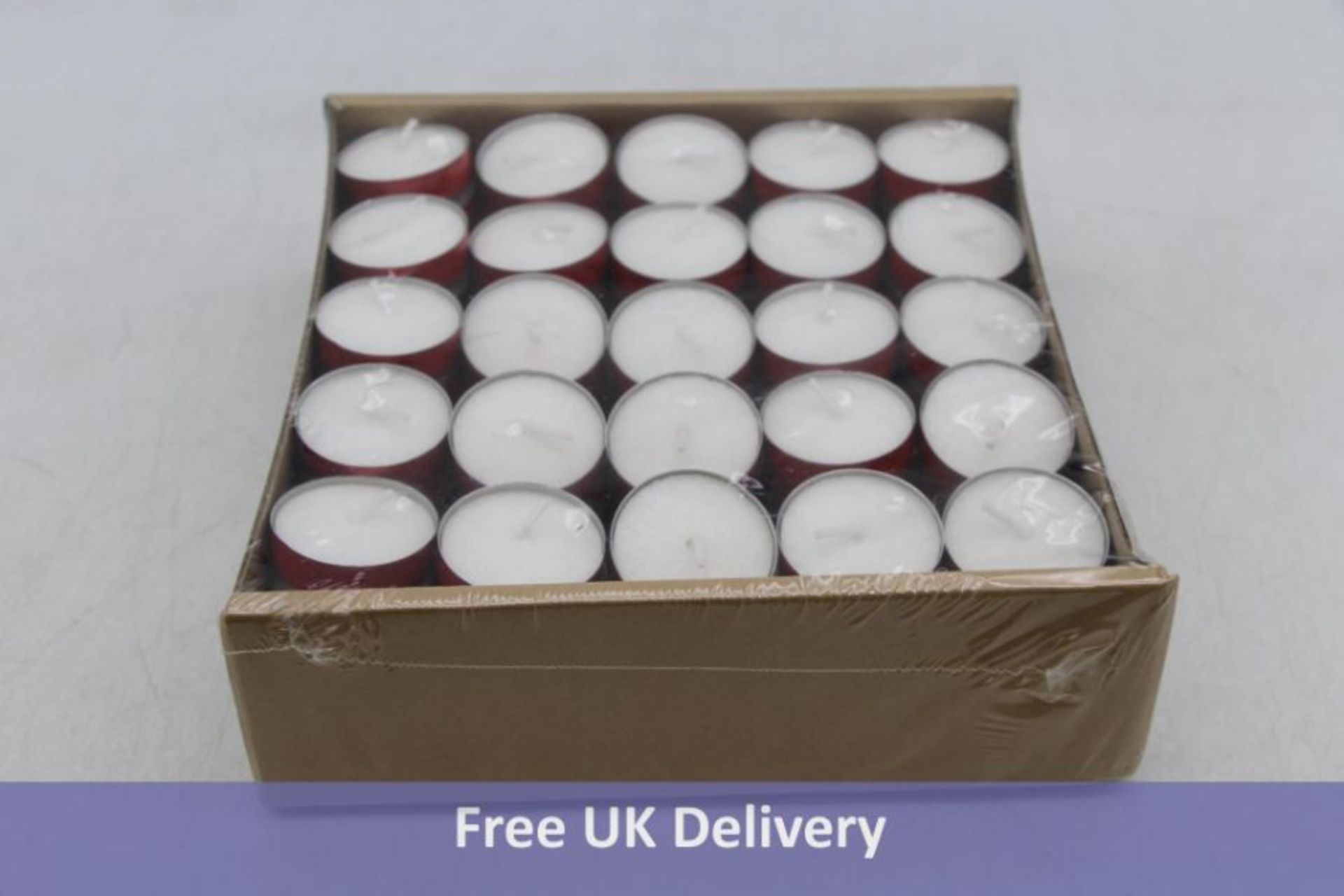 Four packs of 125x 2-hour Votive Light, Red