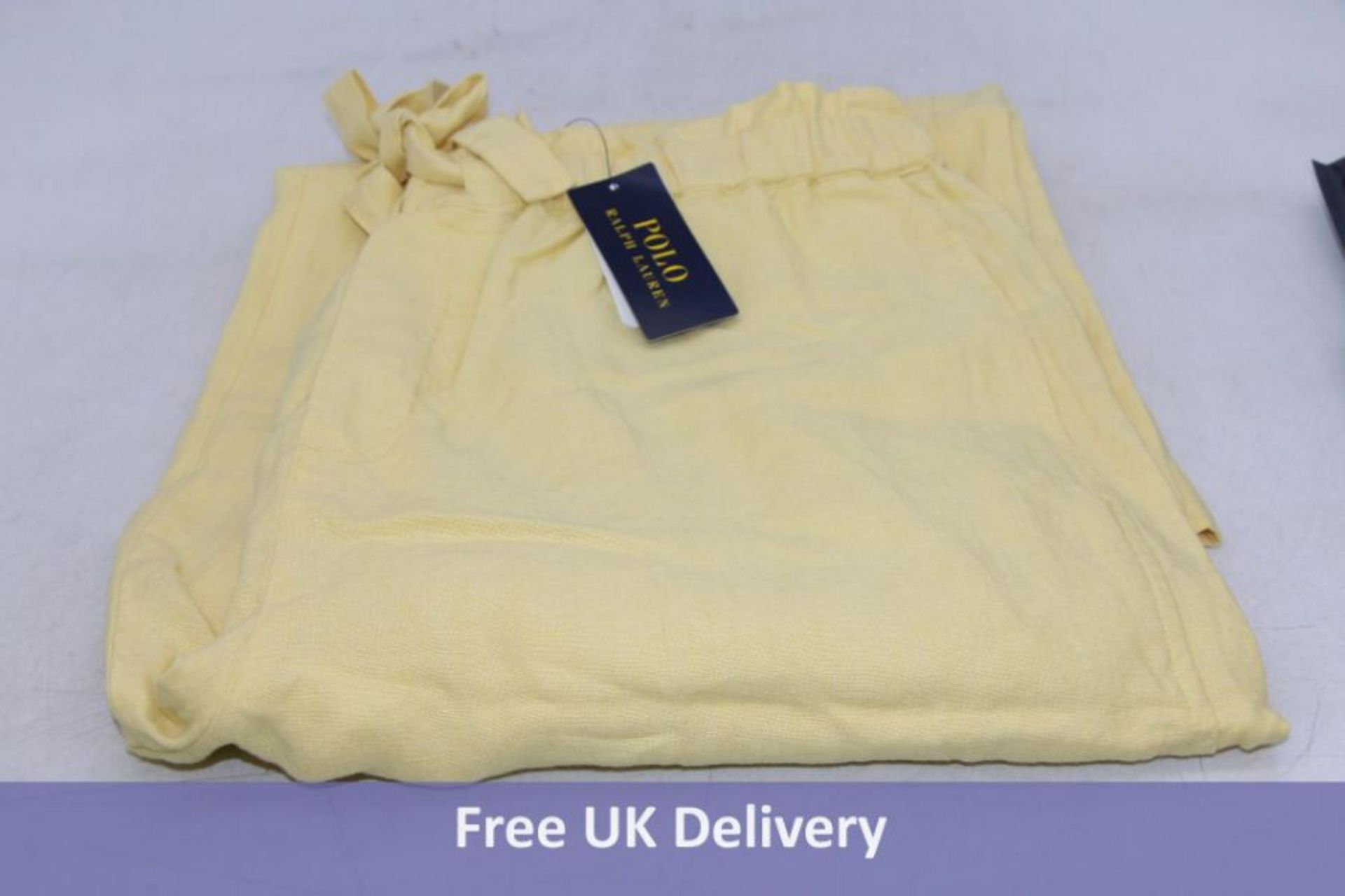 Polo Ralph Lauren Linen Trousers, Yellow, Size L
