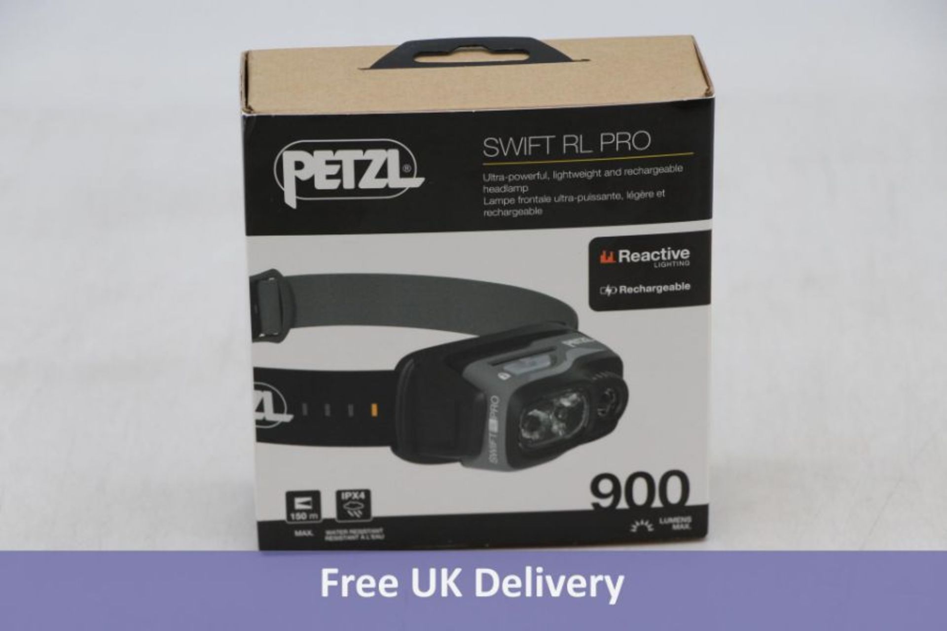 Petzl Swift RL Pro Headlamp, Black
