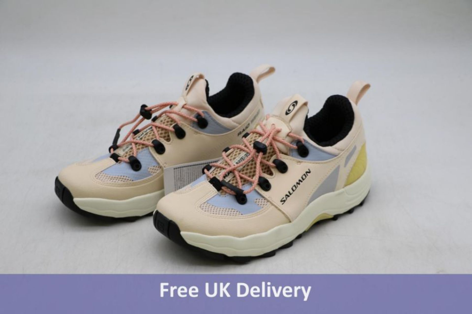 Salomon Beige & Blue Raid Wind Sneakers UK 6