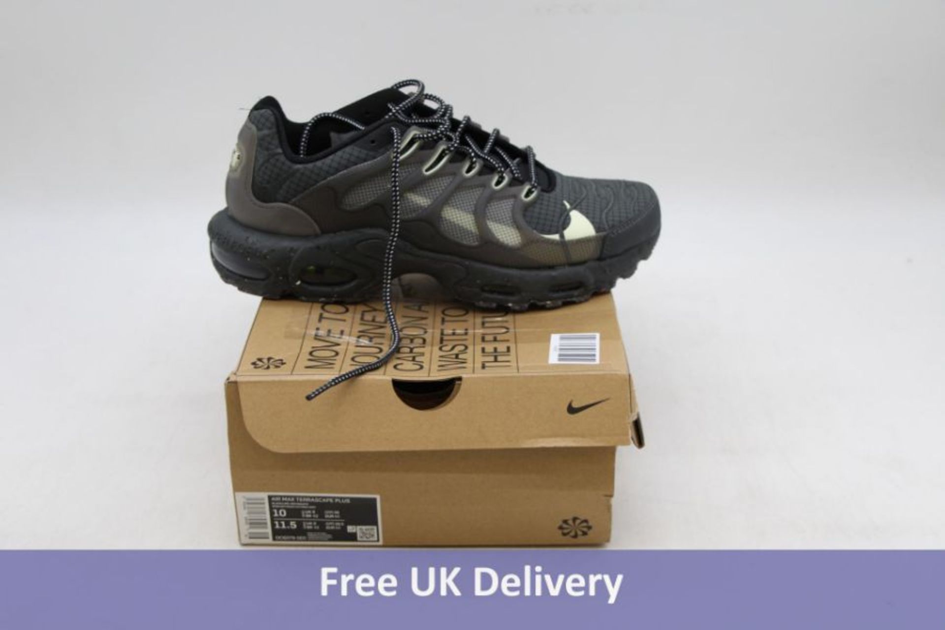 Nike Men's Air Max Terrascape Plus, Black Barely Volt, UK 9