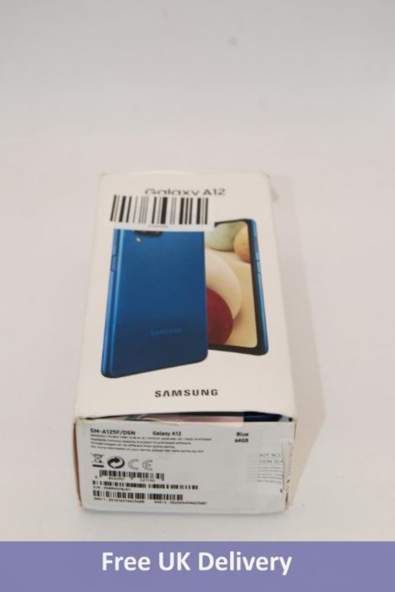 Samsung A12, Blue, 64GB. Used, Boxed, Checkmend clear, ref. CM18765783-0077E