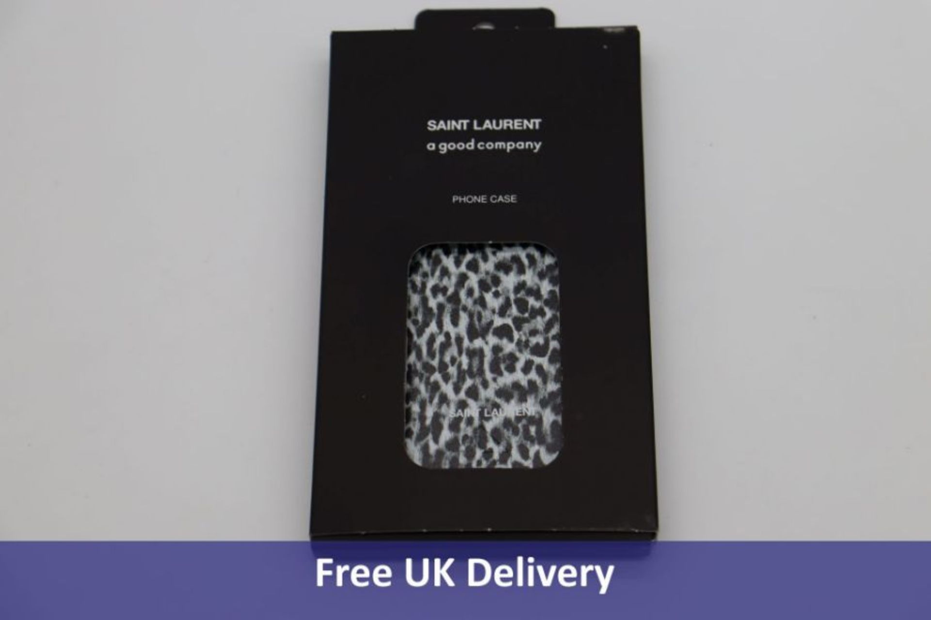 Saint Lauren iPhone 12/12 Pro Snow Leopard Phone Case